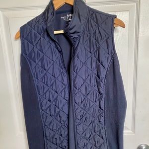 Navy Quilted Vest